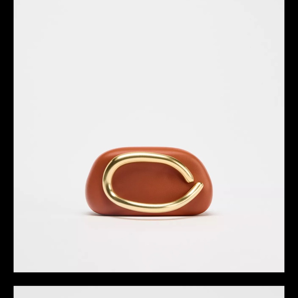 Zara gold clasp box bag